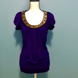 Velvet brand beaded shirt